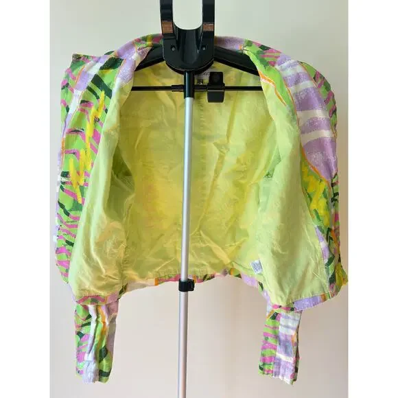 Colin LoCascio Anthropologie 100% Linen Jesse Abstract Blazer S - Picture 8 of 9